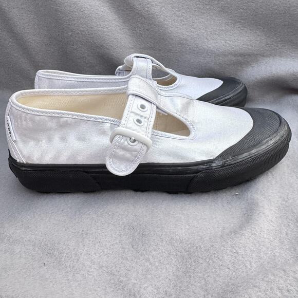 Vans Premium Style 93 Mary Jane White Pearlized Coated Canvas Sneakers Womens 8 - Picture 2 of 12